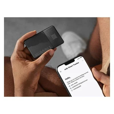 Eufy Security SmartTrack Card with Ultra-Loud Alarm for Apple iPhone - iPad - Black